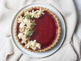 Vegan Gingerbread and Cranberry Tart