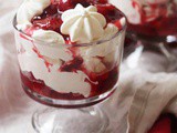 Vegan Gooseberry and Strawberry Eton Mess