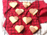 Vegan Heart-Shaped Strawberry Sugar Cookies