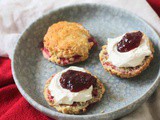 Vegan Raspberry and Lemon Scones