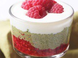 Vegan Raspberry and Matcha Chia Pudding