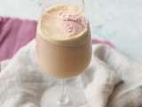 Vegan Raspberry Champagne Floats