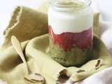 Vegan Strawberry and Matcha Overnight Oats