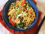 Vegan Sweet Chilli  Chicken  Noodles