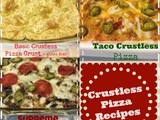 Easy Basic Crustless Pizza Crust and Pizza Recipes