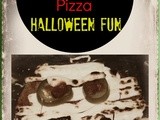 Mummy Face Pizza for Halloween