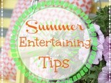 Summer Entertaining Tips and Peach Blueberry Basil Iced Tea Recipe #sponsored