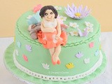 Fondant Baby Shower Cake -1