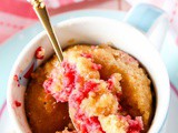 Raspberry & White Chocolate Mug Muffin