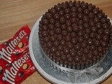 Chocolate finger and malteser cake