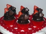 Valentines chocolate cupcakes