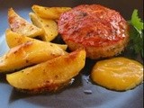 Μπιφτέκια φούρνου με πατάτες - αφράτα, νόστιμα και ζουμερά