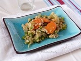Brown Rice with vegetables #vegan … Did you know that you could freeze rice