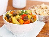 Curry de légumes d’été et champignons Vegan