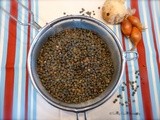 Leeks with green lentils – Vegan