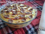 Layered Bread Custard Pudding