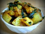 Aloo Methi Recipe / Potatoes with fenugreek Leaves
