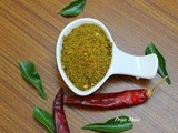 Curry Leaves Powder / Karuvepillai Podi