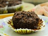 Eggless Double Chocolate Avocado Muffins