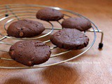 Eggless Double Chocolate Chip Cookies