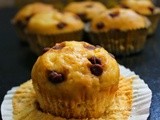 Eggless Orange Muffins / Orange Chocolate chip Muffins