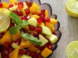 Mango Apple Salad with Pomegranate Dressing