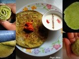 Methi Paratha / Fenugreek leaves stuffed Indian Bread