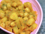 Aloo Chana Masala | Aloo Choley ~ Chickpeas with Potato