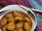 Kashmiri Dum Aaloo ~ Kashmiri Style Potato Cury