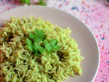 Kothamalli Sadam ~ Coriander Rice