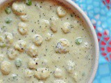 Matar Makhana Malai ~ Creamy Lotus Seeds Peas Curry