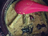 Muringakaaya Chelli Parippu Curry ~ Malabar Drumstick Lentil Curry with Dried Shrimp