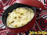 Saffron Shrikhand - My 20th guest post for Fulls Scoop