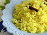 Yellow Coconut Rice | Anglo-Indian Coconut Milk Rice