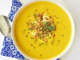 Butternut Bisque with Brown Butter-Sage Pine Nuts
