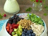 Chicken & Fresh Berry Salad w/ Buttermilk-Herb Dressing