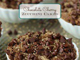 Chocolate Cherry Zucchini Cakes