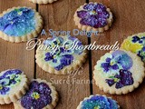 Melt-in-Your-Mouth Pansy Shortbreads