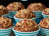 Morning Glory Muffins with Candied Pecan Topping