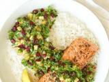 Pan Roasted Salmon with Parsley Pineapple Relish