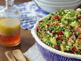 Quinoa and Kale Salad with Avocados, Apples and Bacon