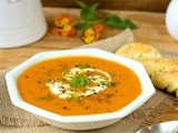 Tuscan Chickpea Soup w/ Melting Mozzarella and Rosemary Gremolata