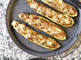 Catalan-style stuffed courgettes