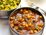 Chick pea curry with green pea pilau