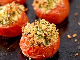 Herb and Parmesan stuffed tomatoes