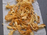 Parsnip crisps with smoked salt and thyme