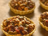 Pumpkin seed, cranberry and nut tartlets