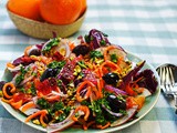 Radicchio, carrot and blood orange salad