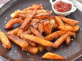 Spicy swede oven fries