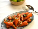 Sweet and sour glazed carrots